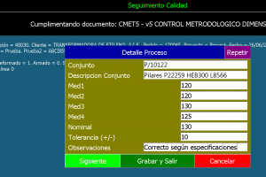 Seguimiento de Calidad