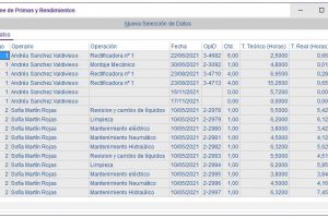 maquinaria-informe primas y rendimientos de operarios