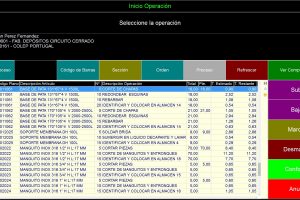 ERP CAPTURA DATOS PANTALLA TACTIL INICIO OPERACION INDUSTRIA PRODUCCION
