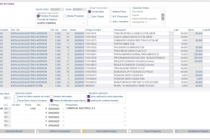 ERP INSTALADORES PLANIFICACION CALCULO NECESIDADES DE COMPRA INDUSTRIA