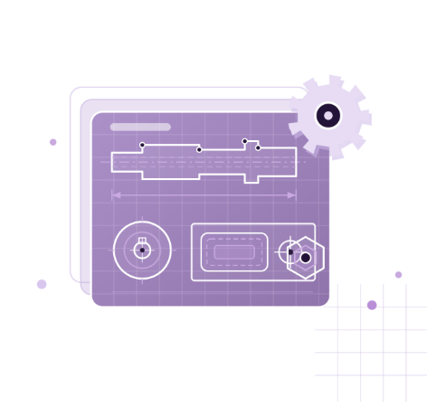 Icono de plano escrito para ERP de mecanizados.